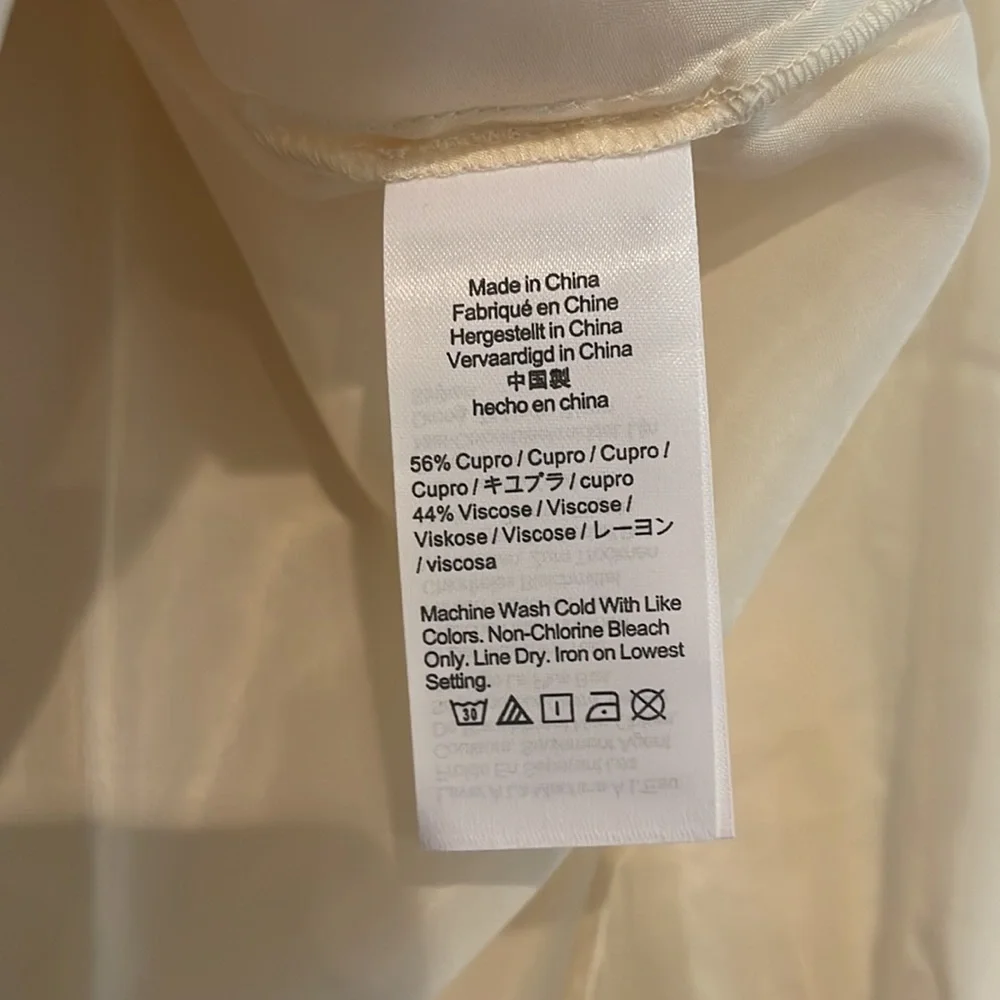 J.Crew Eco cupro-blend collared V-neck popover top BD789